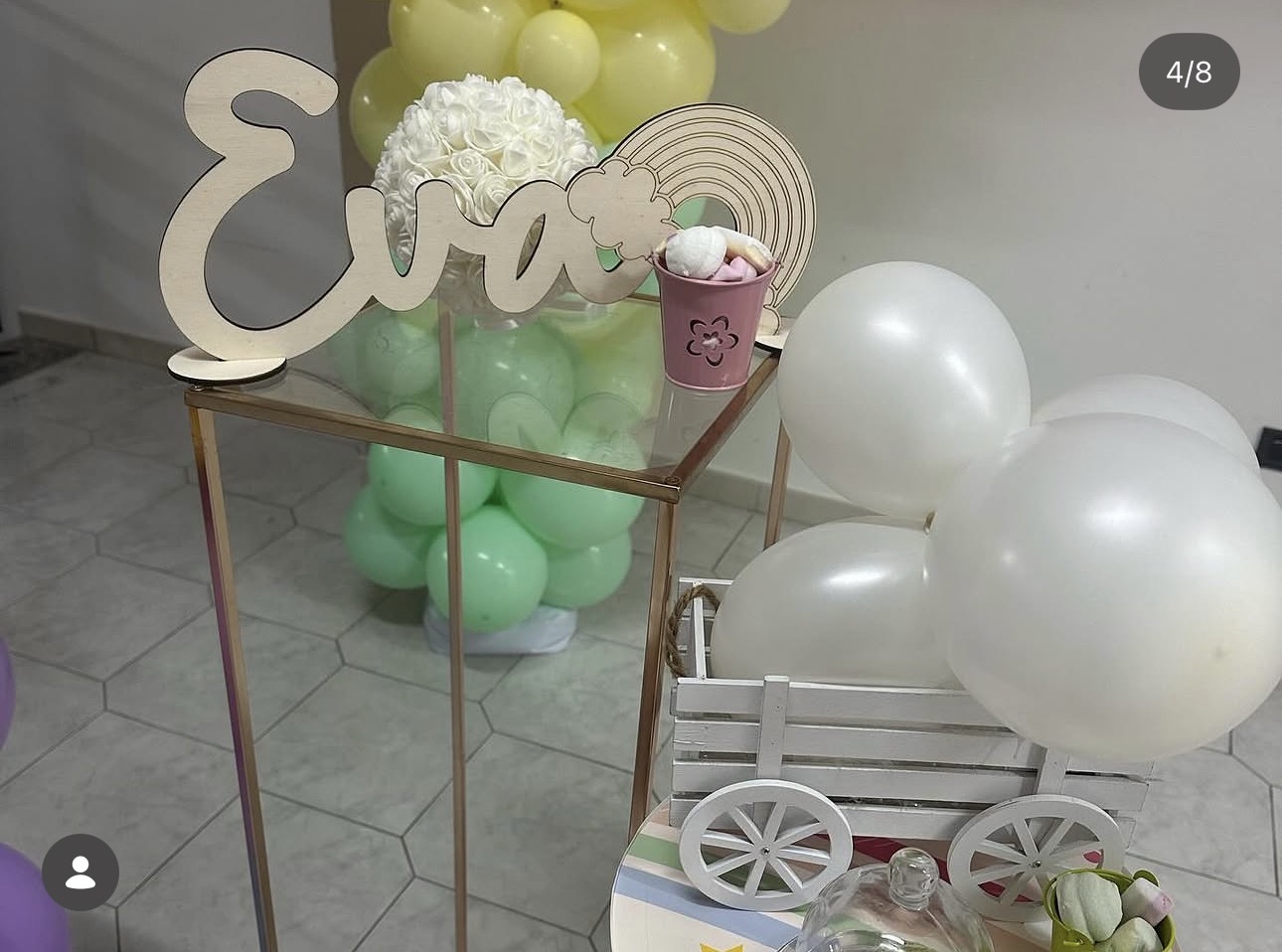 Compleanno bimba — Arcobaleno — 4
