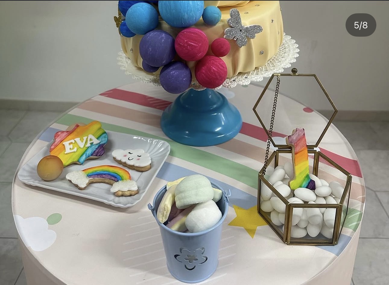 Compleanno bimba — Arcobaleno — 5