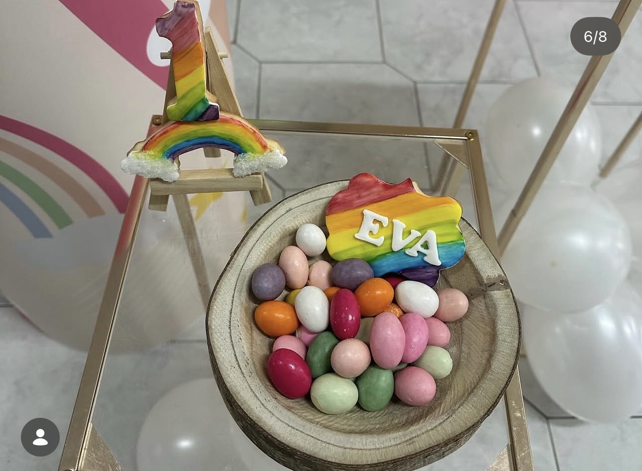 Compleanno bimba — Arcobaleno — 6